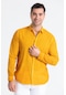Uzun Kol Poplin Akdeniz Erkek Gömlek Sarı Sarı-sarı
