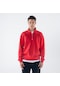 James Erkek Kırmızı Dik Yaka Oversize Yarı Fermuarlı Sweatshirt