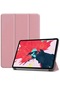Noktaks - Apple Uyumlu Apple İpad Pro 11 2020 2.nesil - Kılıf Smart Cover Stand Olabilen 1-1 Uyumlu Tablet Kılıfı - Rose Gold