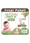 Baby Turco Doğadan Bebek Bezi 3 Numara Midi Fırsat Paketi 102 Adet