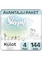 Sleepy Bio Natural Külot Bez 4 Numara Maxi Avantajlı Paket 144 Adet