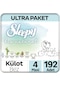 Sleepy Bio Natural Külot Bez 4 Numara Maxi Ultra Paket 192 Adet