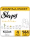 Sleepy Extra Günlük Aktivite Külot Bez 4 Numara Maxi Avantajlı Paket 144 Adet