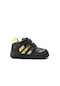 Onlo Ayakkabı S.260 Deri Siyah Sarı Ortopedik Erkek Bebek Sneaker