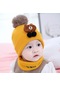 Bebek Örgü Şapka Kışlık Yün Şapka Sarı