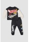 Defacto Erkek Bebek 2li Takım Hot Wheels Bisiklet Yaka Sweatshirt Beli Lastikli Eşofman Altı D6031a524wnar220 Antrasit