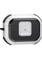 Ww iOS Uyumlu Pods Pro 2 Case Bluetooth Kulaklık Koruyucu Kasa Için Tpu Pc Kapağı Kilitli Carabiner - Beyaz