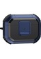Ww iOS Uyumlu Pods Pro 2 Case Bluetooth Kulaklık Koruyucu Kasa Için Tpu Pc Kapağı Kilitli Carabiner - Mavi
