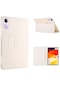 Lbw Xiaomi Uyumlu Redmi Pad Se Pu Deri Tablet Kılıfı Litchi Doku Iki Katlı Stand Kapağı-beyaz