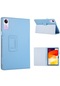 Lbw Xiaomi Uyumlu Redmi Pad Se Pu Deri Tablet Kılıfı Litchi Doku Iki Katlı Stand Kapağı-mavi