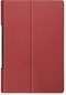 Ww Custer Doku Deri Kılıfı Lenovo Uyumlu Yoga Tab 11 - Şarap Kırmızısı