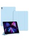 Ww iPad Uyumlu Flip Tpu Koruyucu Kılıf - iPad Uyumlu 2020 10,2 İnç -açık Mavi