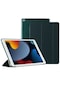 Ww iPad Uyumlu Serisi İnce Ve Hafif Pu Tablet Koruyucu Kılıf - iPad Uyumlu 2022 10,9 İnç - Koyu Yeşil