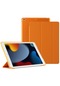 Ww iPad Uyumlu Serisi İnce Ve Hafif Pu Tablet Koruyucu Kılıf - iPad Uyumlu Air4 10,9 İnç - Turuncu Renk
