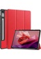Ww Lenovo Uyumlu Tab P12 12.7'' Folio Kılıf Çok Açılı Standlı Ince Hafif Koruyucu Kapak-kırmızı