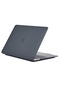 Macbook Uyumlu 13.3’ Air M1 Zore MSoft Kristal Kapak-Siyah Siyah