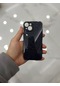 iPhone Uyumlu 15 Kamera Korumalı Simli Renkli Darbe Emici Siyah
