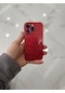 iPhone Uyumlu 15 Pro  Kamera Korumalı Simli Darbe Emici Kırmızı