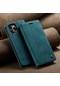 iPhone Uyumlu 15 Pro Max 6.7 Cüzdan Tipi Deri Koruyucu Kılıf Göl Mavisi