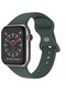 Wozlo iOS Uyumlu Watch 1, 2, 3, 4, 5, 6, 7, 8, Se Silikon Kordon Kayış - S-m Beden 38/40/41mm - Haki
