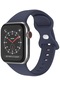 Wozlo iOS Uyumlu Watch 1, 2, 3, 4, 5, 6, 7, 8, Se Silikon Kordon Kayış - S-m Beden 38/40/41mm - Lacivert