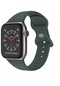 Wozlo iOS Uyumlu Watch 1, 2, 3, 4, 5, 6, 7, 8, Se Silikon Kordon Kayış - M-l Beden 38/40/41mm - Haki