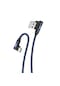 Linktech K594 Safe TYPE-C USB 90 Derece Şarj Kablosu - Mavi