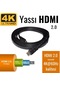 Irenis 4K 60 Hz HDMI 2.0 Yassı HDMI Kablosu 50 CM
