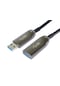 Woxcon USB 3.0 5 Gbps Hibrit AOC Fiber Kablo 10 M