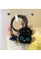 İphone 18w/20w Uyumlu Şarj Kablo Koruyucu 5'li Set Siyah Kedi