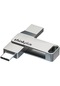 Hallow Thinkplus MU90 256 GB Usb3.2 + Type-C U Disk Flash Sürücü Gümüş