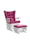 Meltem Smart Sallanır Emzirme Dinlenme Koltuğu Sallanan Sandalye Sallanan Koltuk + Markiz (Beyaz-Mor 2002)
