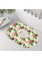 Çiçekli Desenli Banyo Paspası, Dekoratif Paspas, Kaymaz Taban