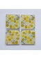 Decorita Cam Bardak Altlığı Sarı Limonlar 4'lü Takım 10 x 10 CM