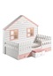 Meltem Smart Küçük Ev Çocuk Odası Montessori Karyola Pembe 100 x 200 CM