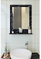 Makbulce Safir Banyo Aynası Dresuar 45x60 Mermer Raflı Banyo Aynası