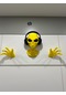 Alien Uzaylı Duvar Dekorasyonu Veya Kulaklık Tutucu Sarı