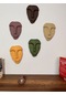 Minimalist Tasarım Duvar Dekorasyon  Maskları (Maskeler) 5'li Set