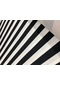 Bakırcı Kumaş Siyah Beyaz Çizgili Döşemelik Kumaş 100 x 140 cm
