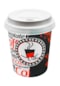 8 Oz Beyaz Kapaklı Karton Kahve Çay Bardağı 250 ml - 100 Adet