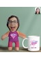 Bk Gift Kişiye Özel Fotoğraflı Pembe Süper Anne Bebek Yastık Ve Kupa Bardak Hediye Seti-7, Anneye Hediye, Anneler Günü Hediyeleri Kobitmeyencom30632 B