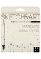 Bruno Visconti "Sketch & Art" Çift Taraflı Marker Kalem 12 Renk-Bahar Peyzajı