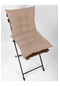 Dekoratif Pofidik Bağcıklı Sandalye Minderi Kahverengi 2'Li 40 x 40