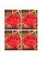 Altınpamuk Altınpamuk 4'Lü Lüx Pofidik Kırmızı Sandalye Minderi Özel Dikişli