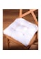 Altınpamuk Altınpamuk Lüx Pofidik Beyaz Sandalye Minderi Özel Dikişli Bağcık