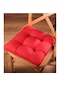 Altınpamuk Altınpamuk Lüx Pofidik Kırmızı Sandalye Minderi Özel Dikişli Bağc