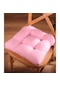Altınpamuk Altınpamuk Lüx Pofidik Pembe Sandalye Minderi Özel Dikişli Bağcık