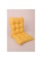Altınpamuk Neva Pofidik Arkalıklı Özel Dikiş Sandalye Minderi Sarı