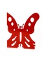 Kelebek Dekoratif Raf Altı (2 adet) Kırmızı