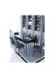 Ovo Siyah 80x130 Cm Açılır Yemek Masası , Mutfak Masa Takımı 6 Kişilik Masa Sandalye Takımı - Antrasit